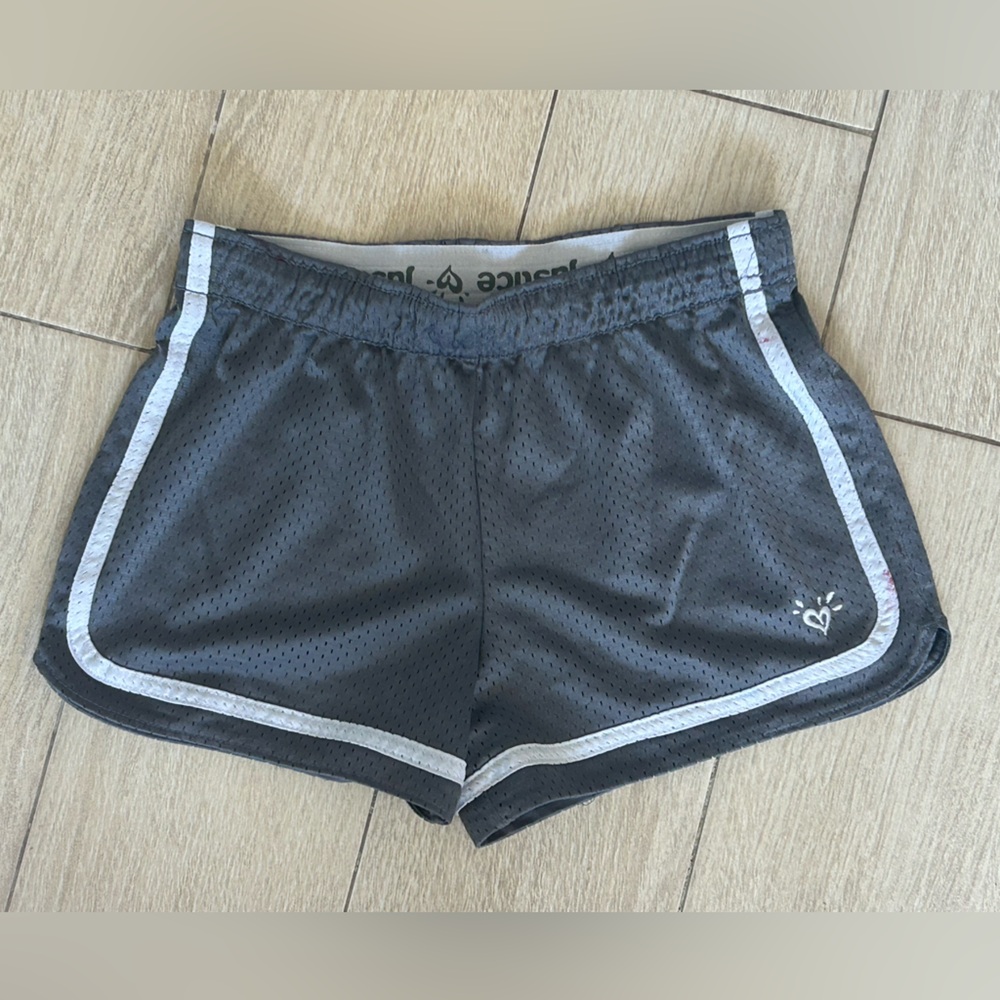 Justice Gray Girls Athletic Shorts Sz 10